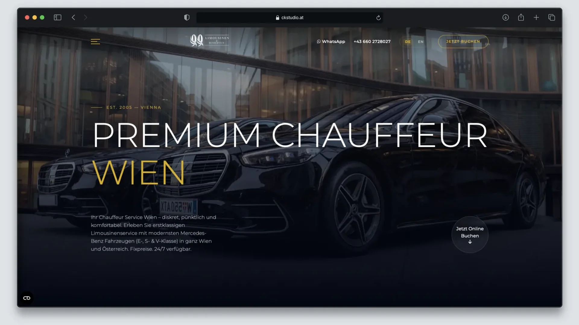 Website 99 Chauffeurservice