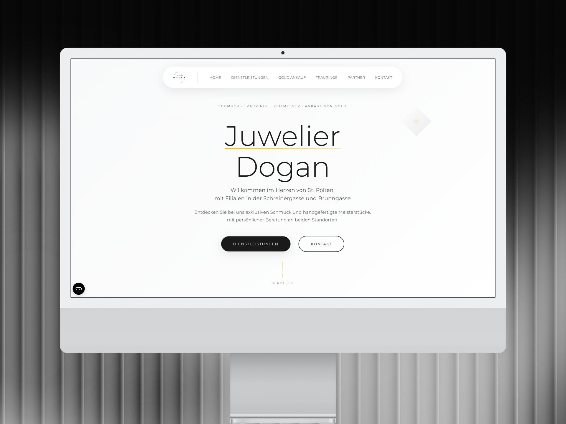 Juwelier Dogan Website Mockup