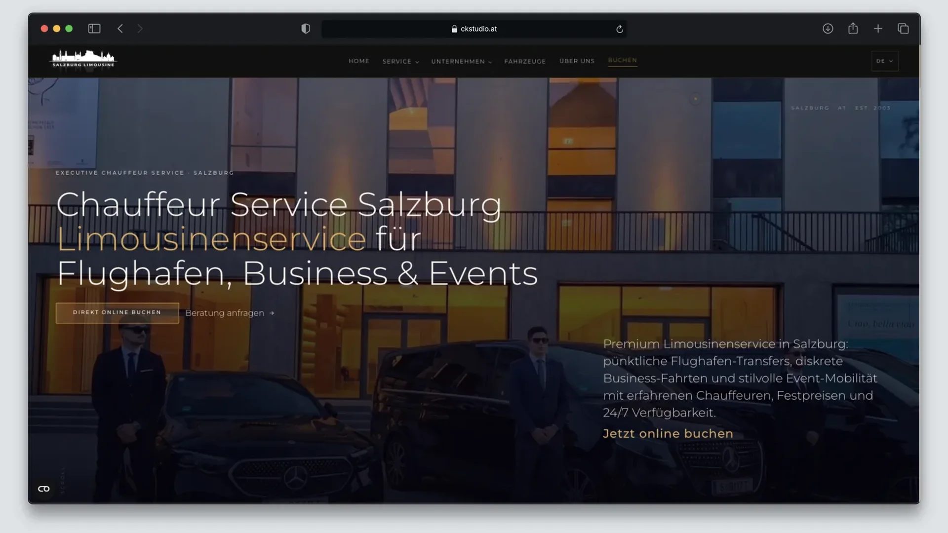 Website Salzburg Limousine