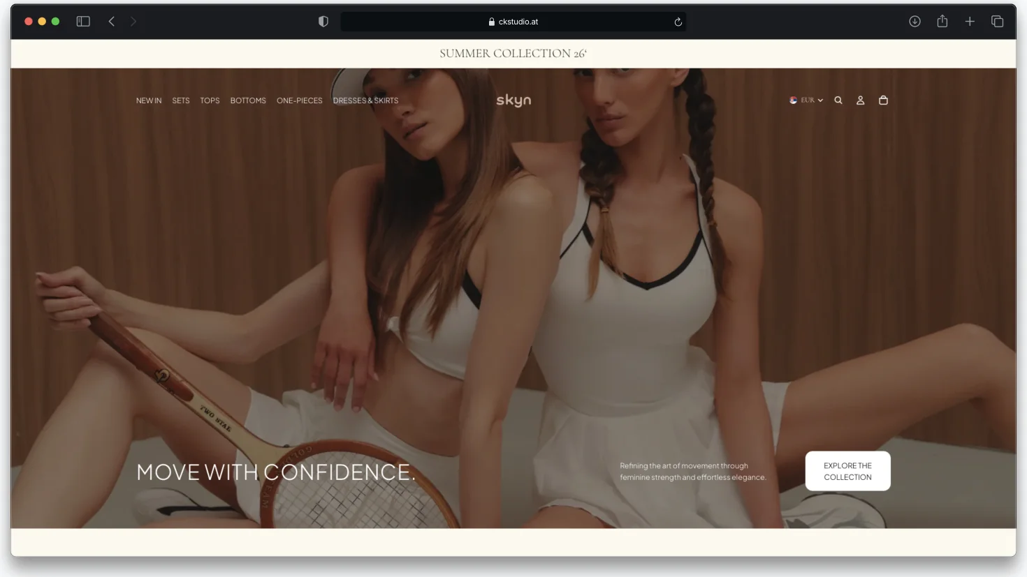 Website Skyn Online-Shop